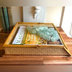World Market Bamboo Tray, Pale Beige